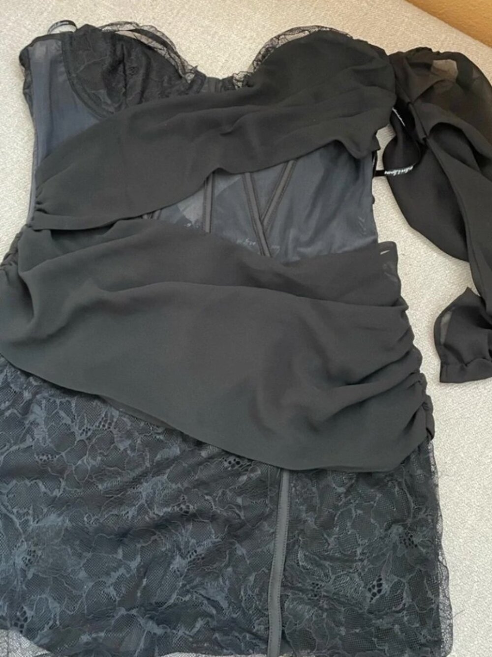 NWT For Love & And Lemons one shoulder dress size S